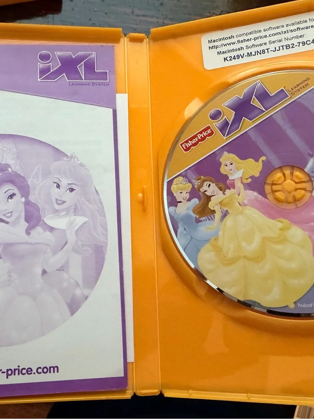 Five Fisher Price iXL learning system games (DVDs) ages 3-7